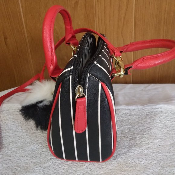Mini Crossbody Satchel Pom Pom Purse - Picture 3 of 5